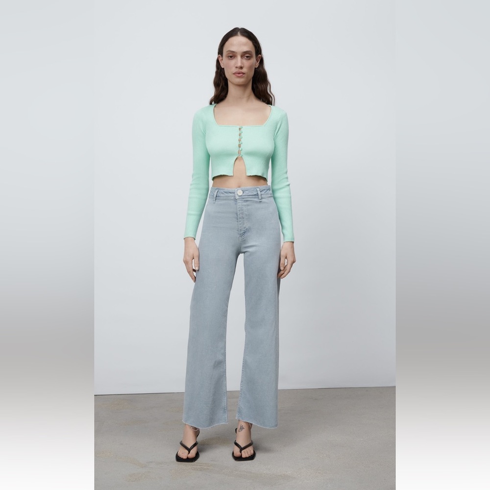 Zara MARINE STRAIGHT JEANS (high rise)
